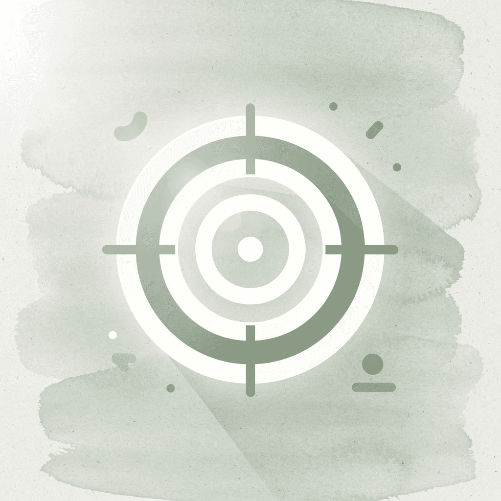 Target icon representing personalized scholarship matching