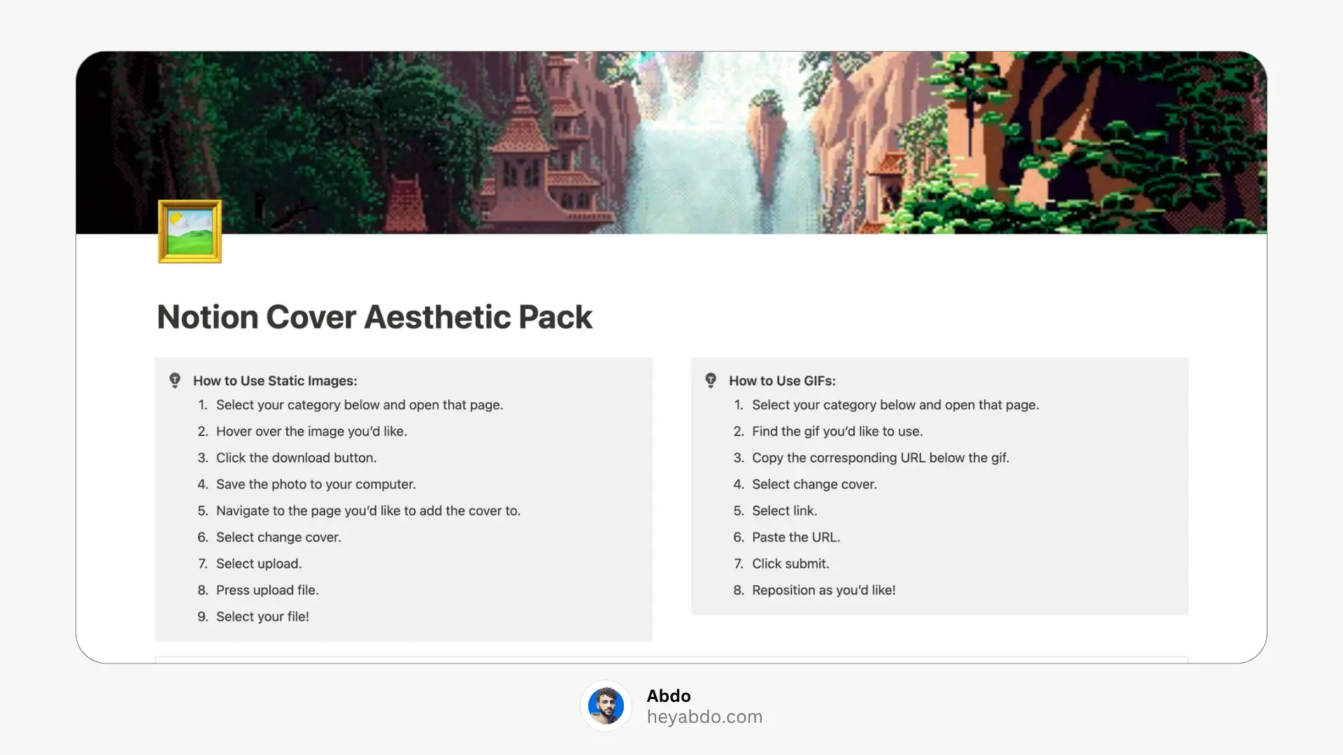 Aesthetic Notion Covers