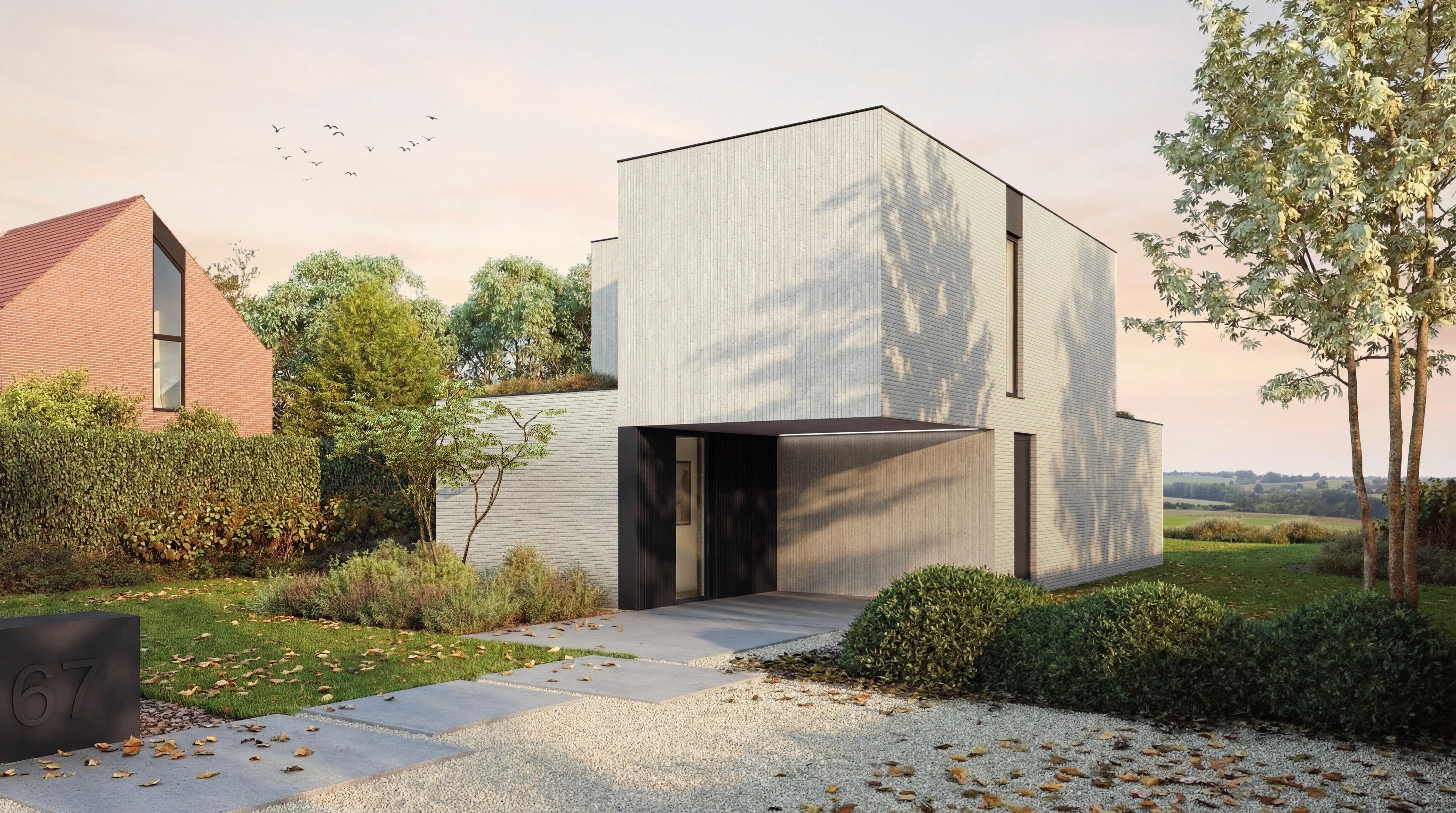 render voorgevel hub145