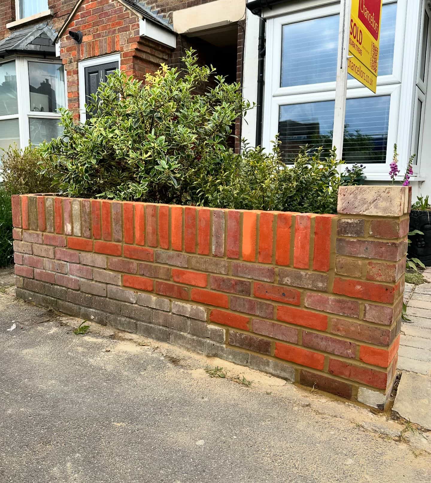 Driveway Brick Wall repairs