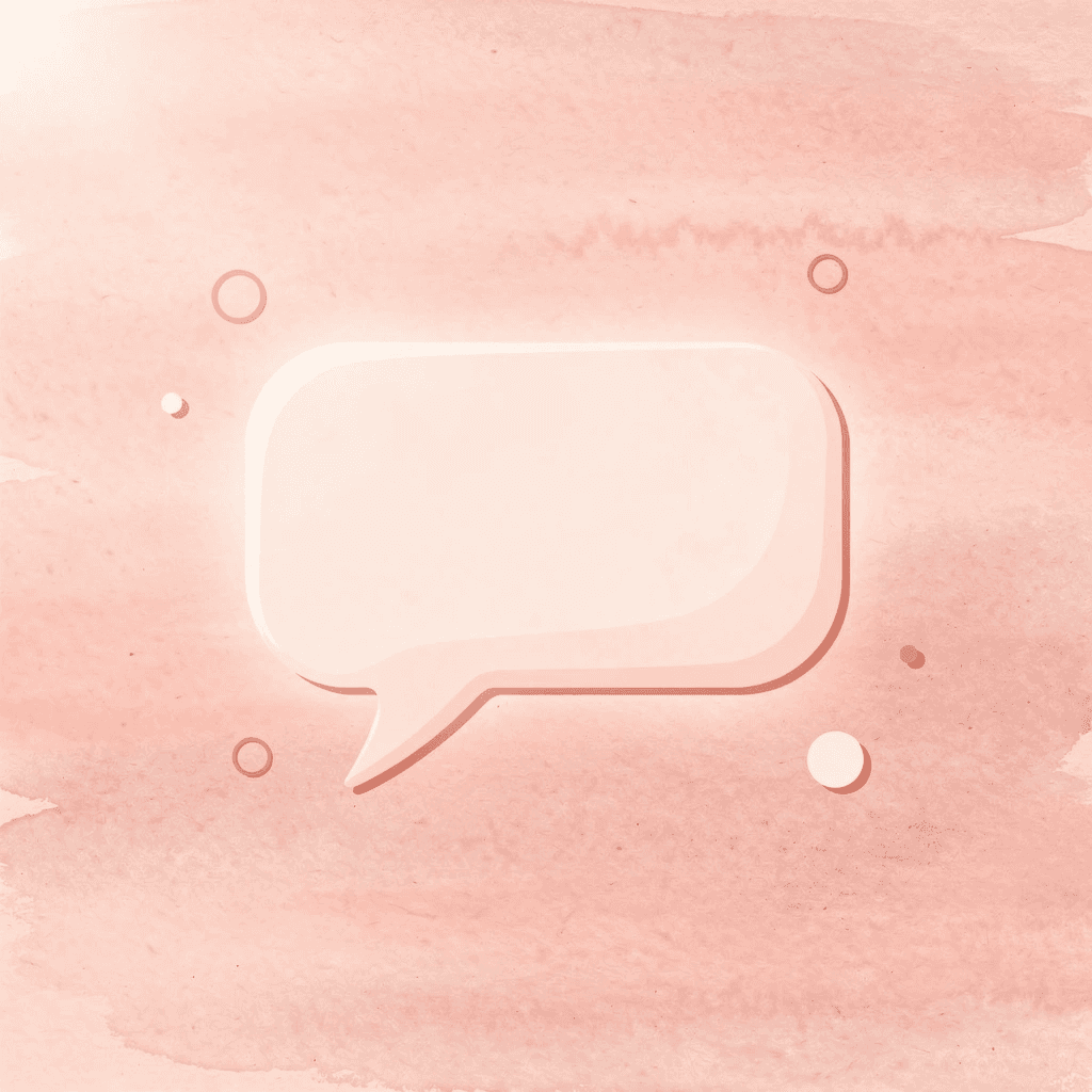 Speech bubble icon representing conversational glue in communication