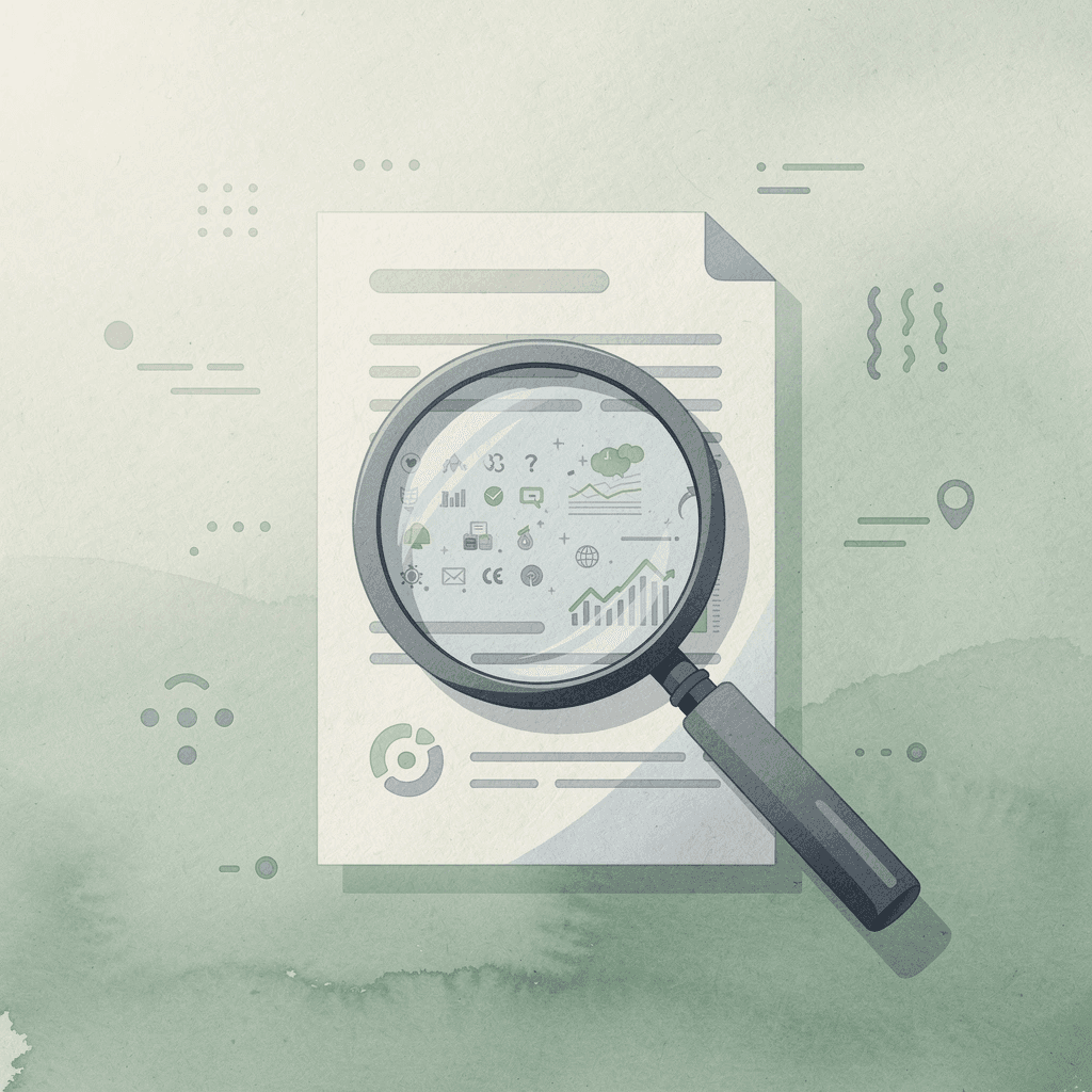 Magnifying glass scene representing scanning for uncollected settlement claims