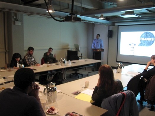 people taking part in a presentation