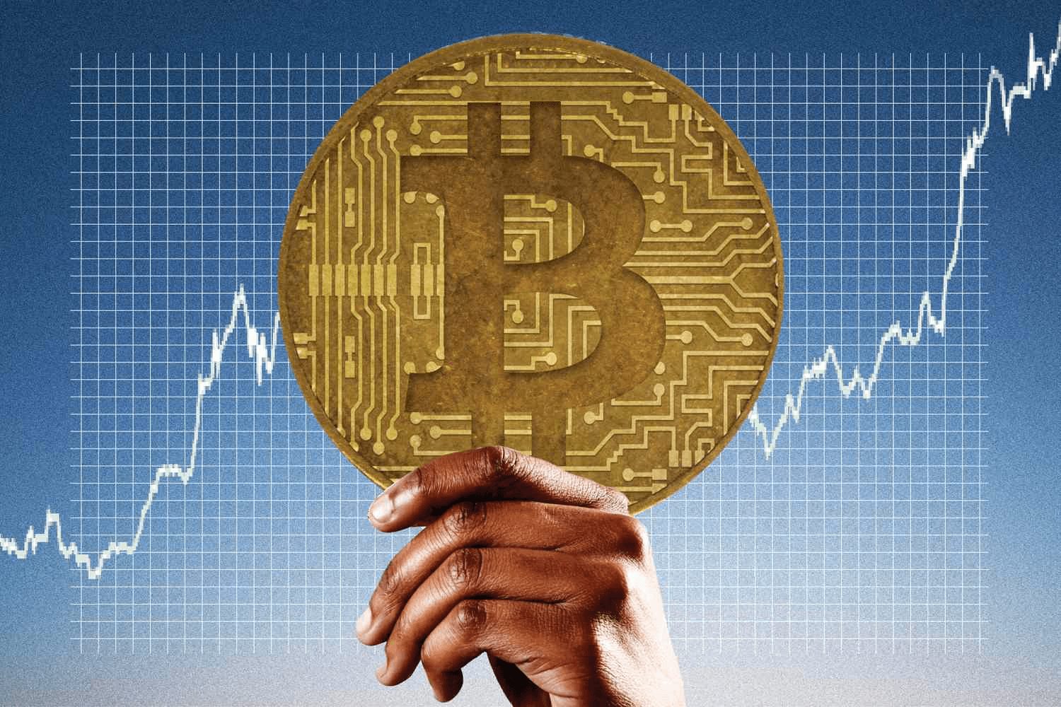 Man holding BTC - Why Is Bitcoin Going Up 