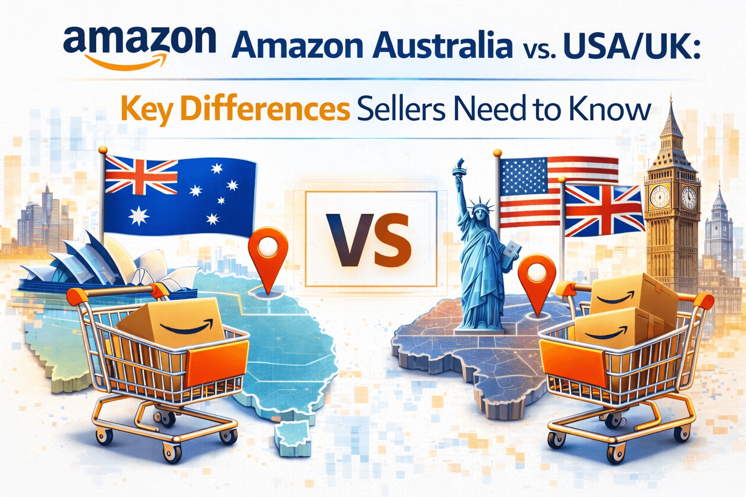 Amazon Australia vs USA