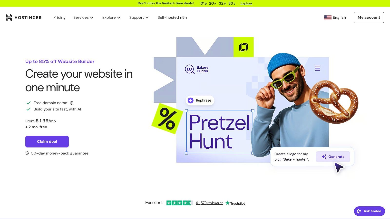 Hostinger Website Builder (formerly Zyro)