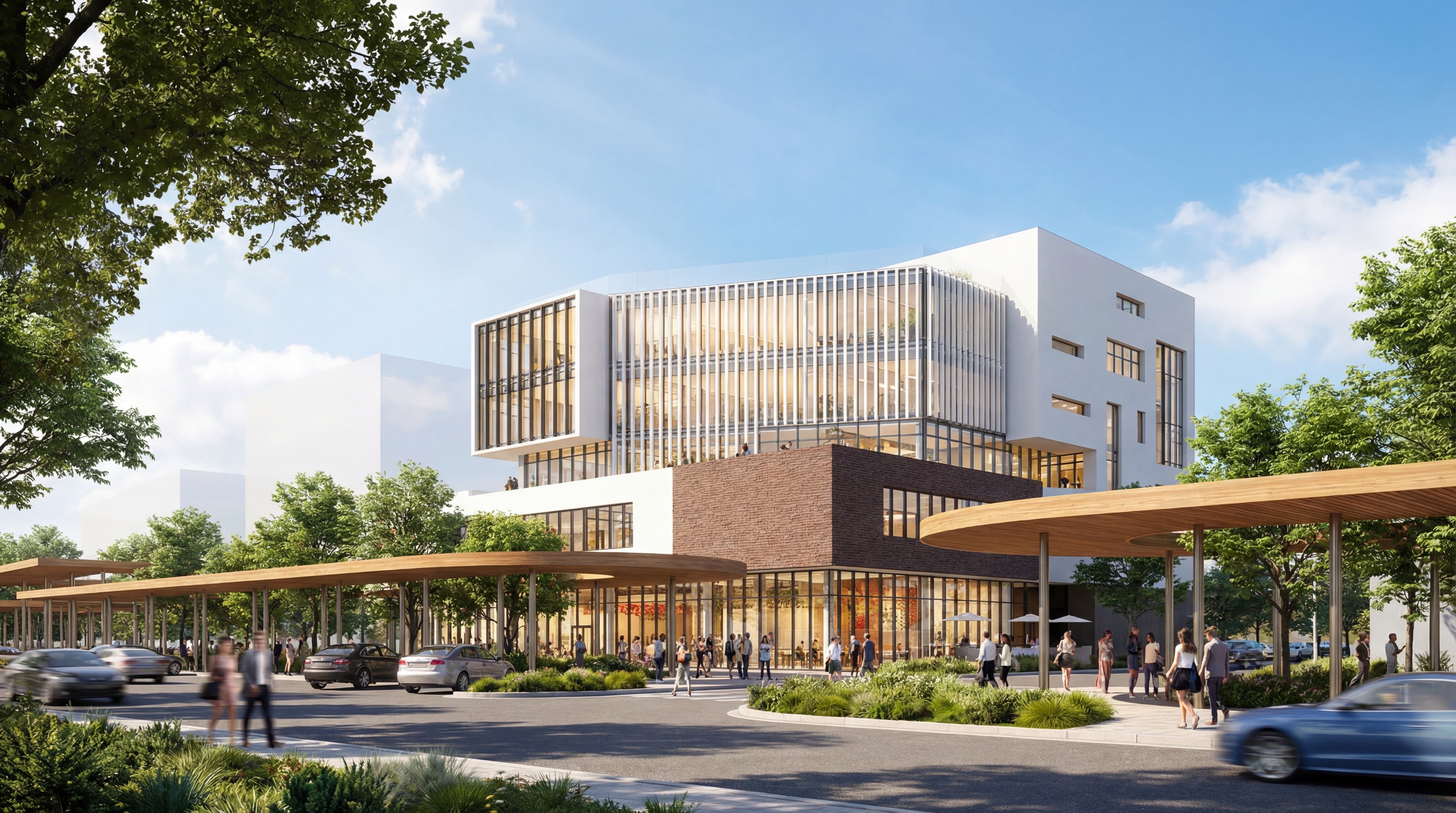 Архитектурная визуализация расширения кампуса TEAM University