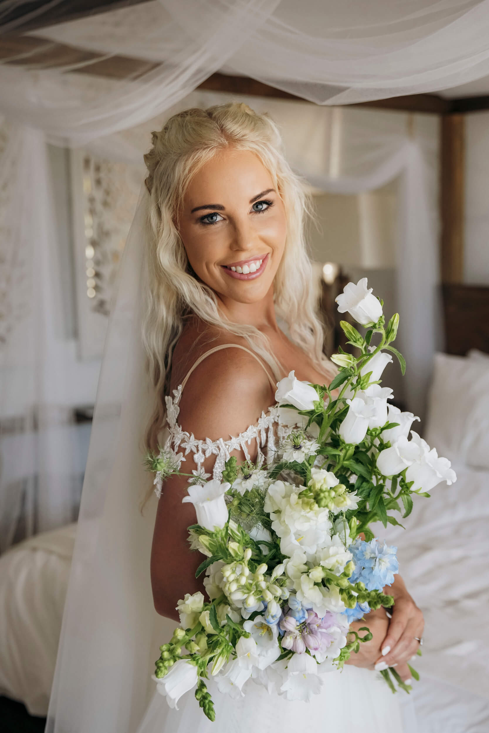 Bridal bouquet detail portrait at Mostertshoek Cape St Francis wedding