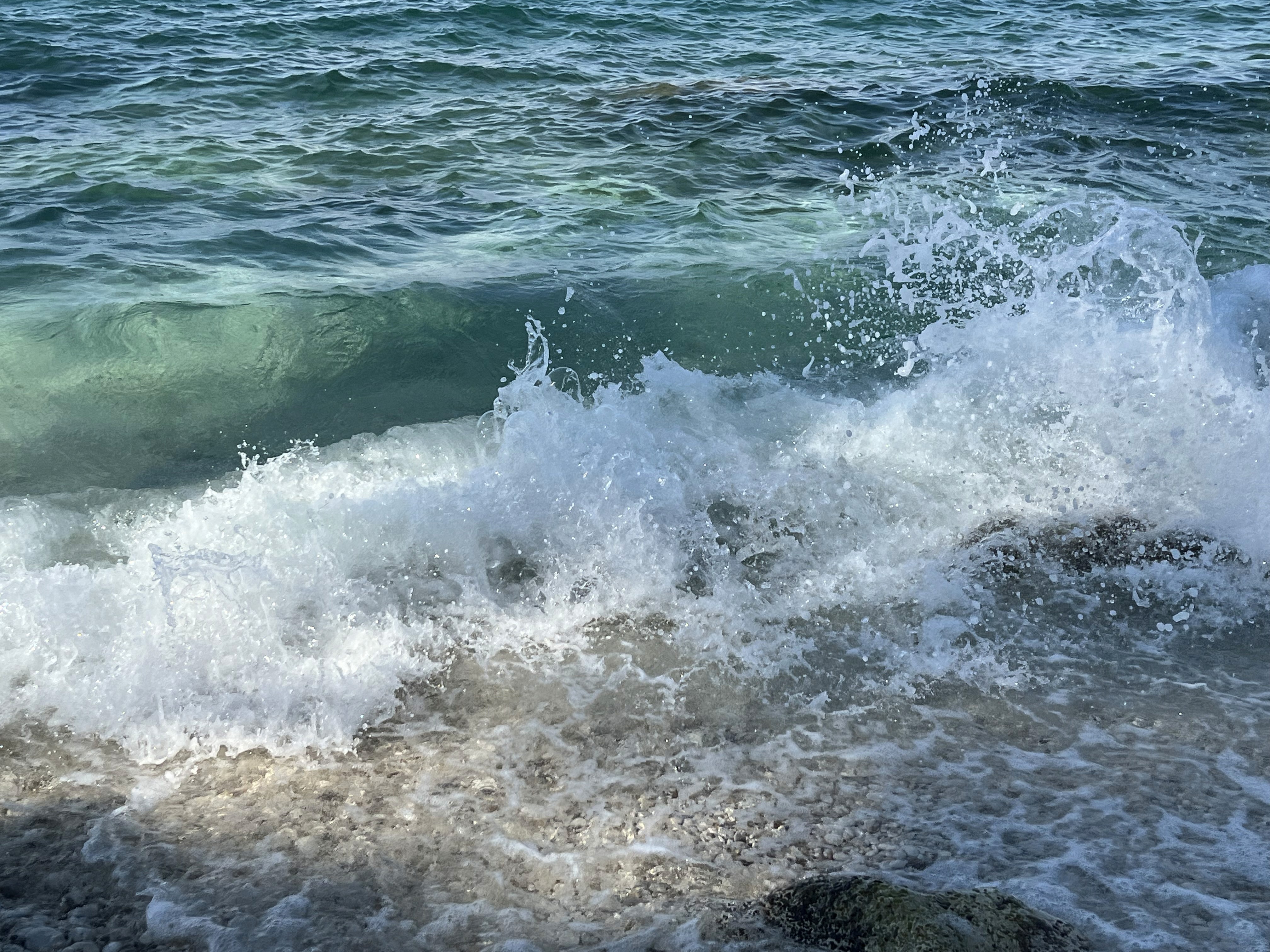 blue sky and white clouds over the sea