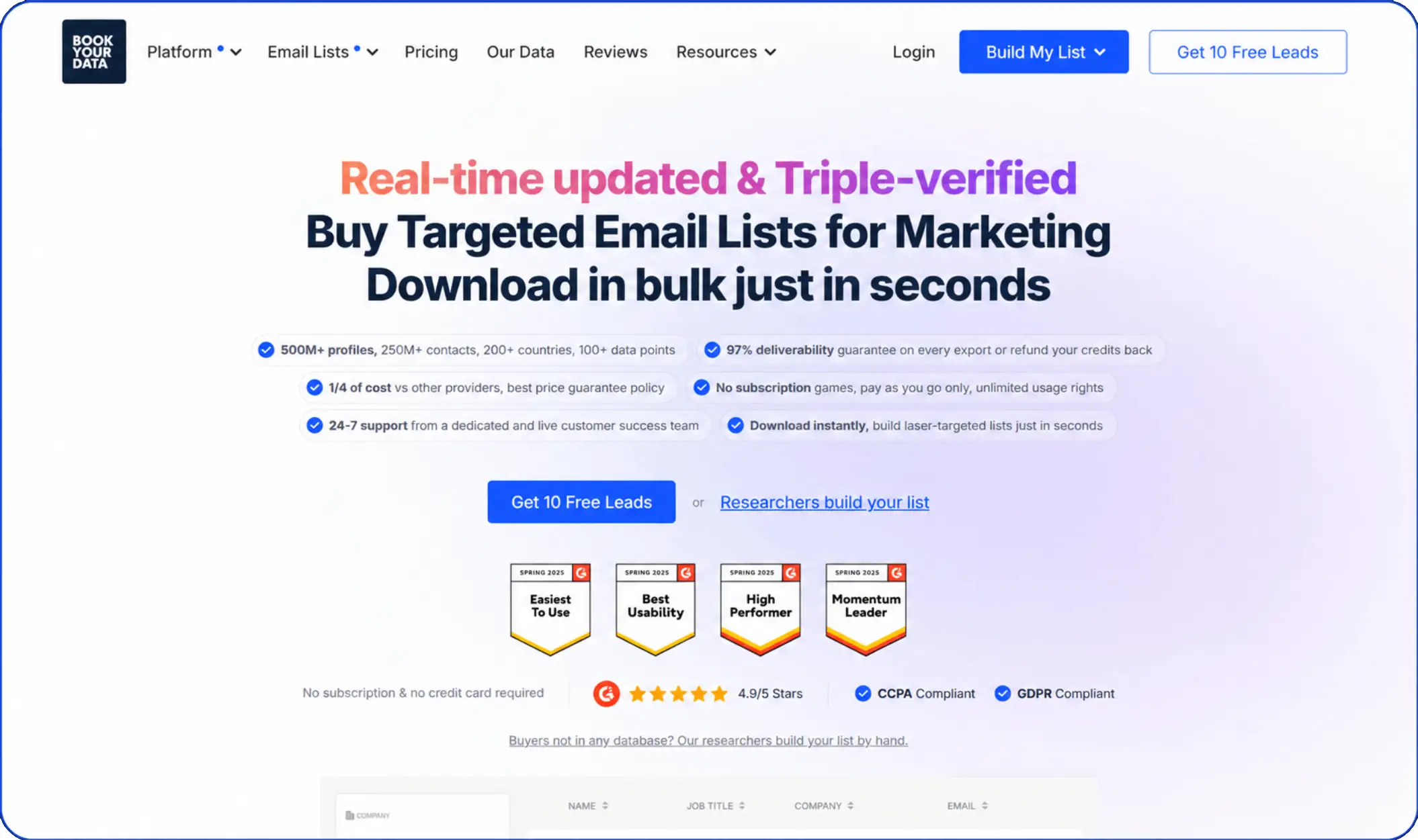 Book Your Data