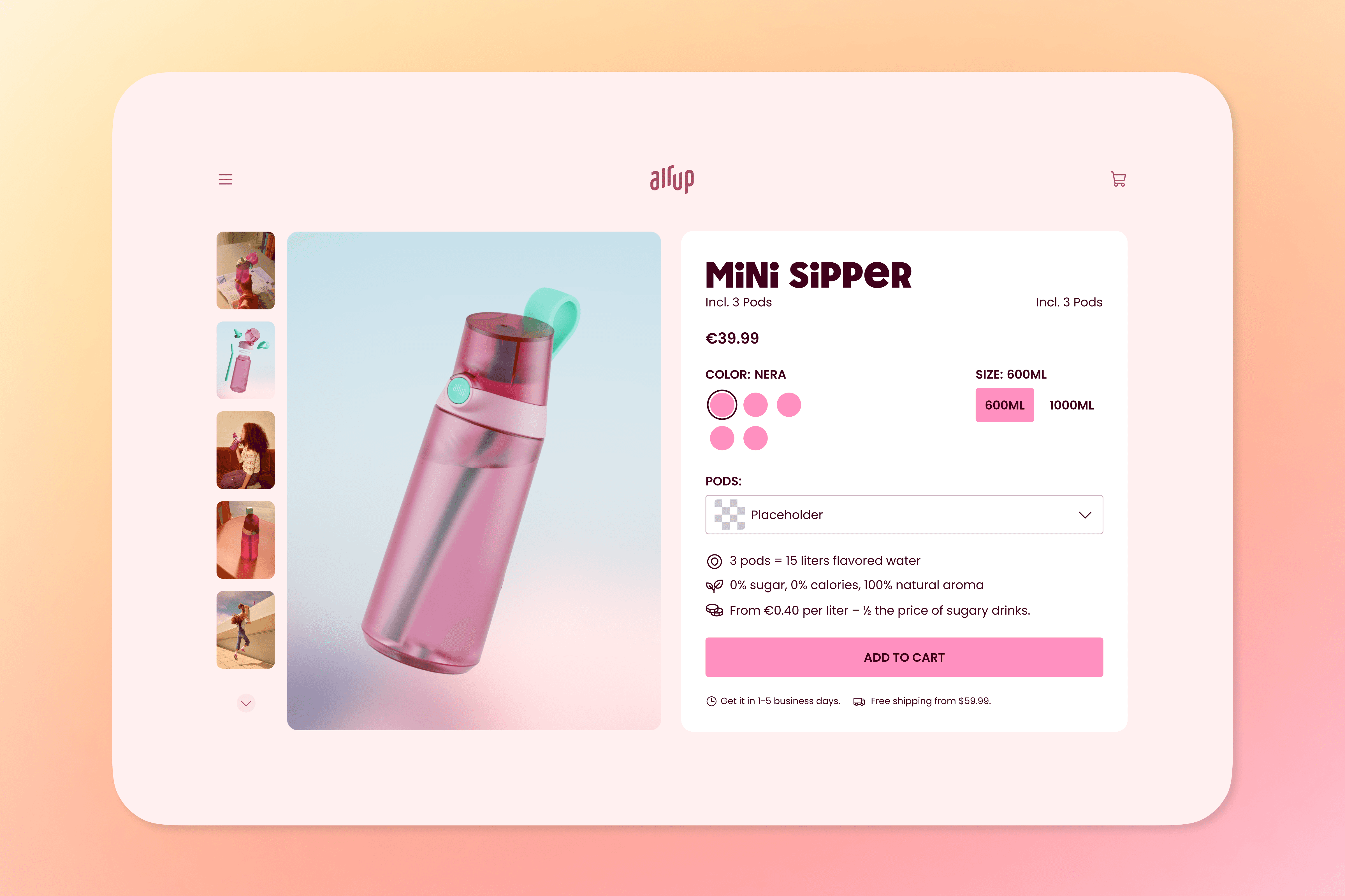 Icons in use in a product card