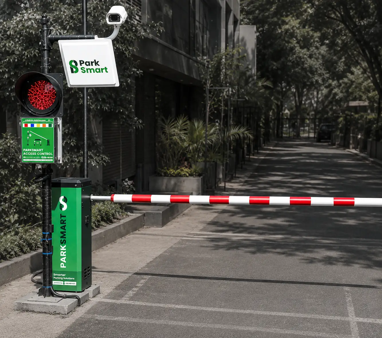 Automatic Boom Barrier for Smart Vehicle Access Control