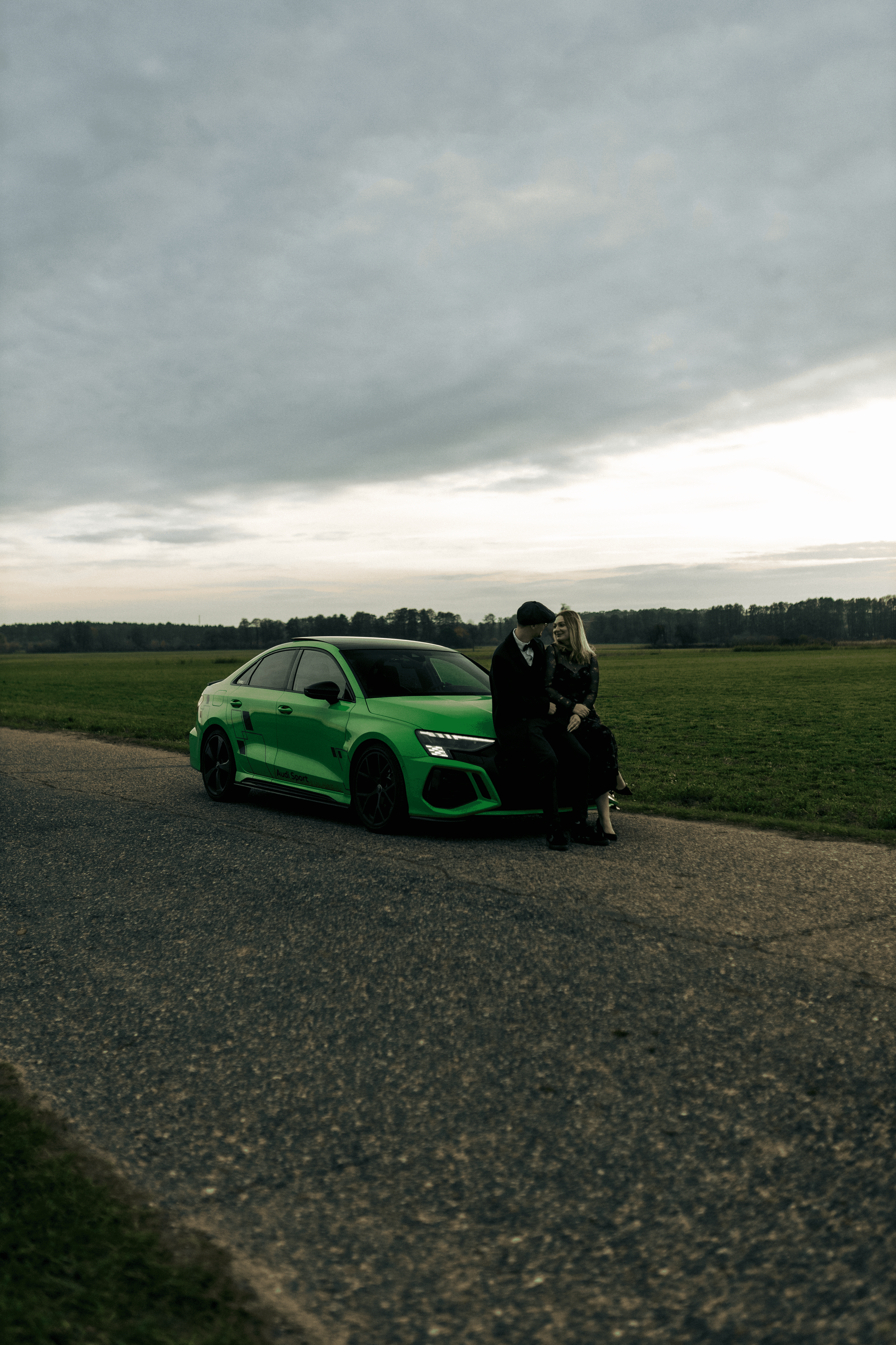 A black female model