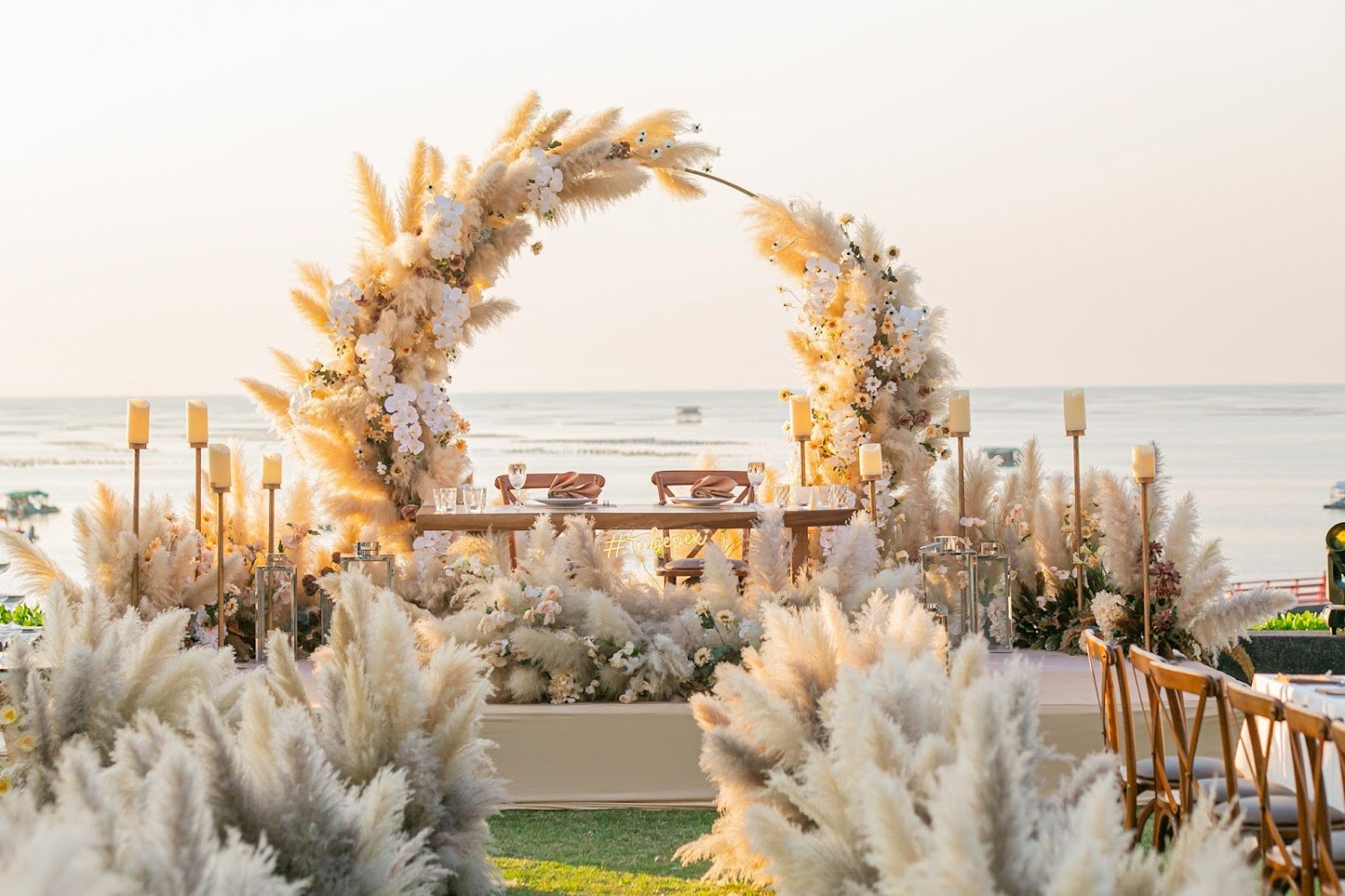 Historic honey stone manor covered in ivy - Ashwell Manor wedding venue