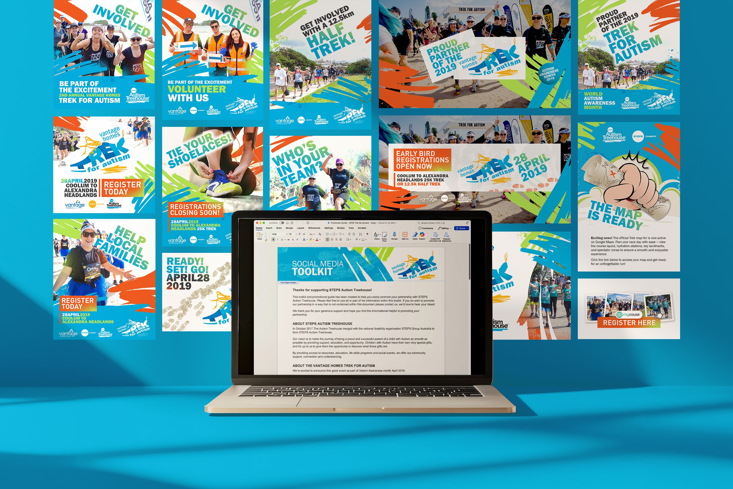 Social media toolkit for a charity fun run