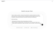 ChatGPT response with a detailed website prompt for a Hamburg florist e-commerce site