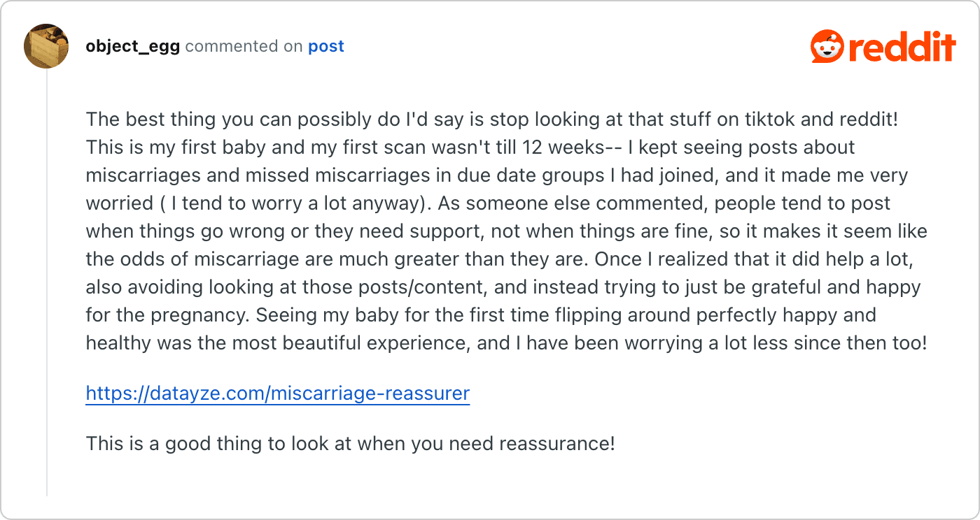 Post on Reddit