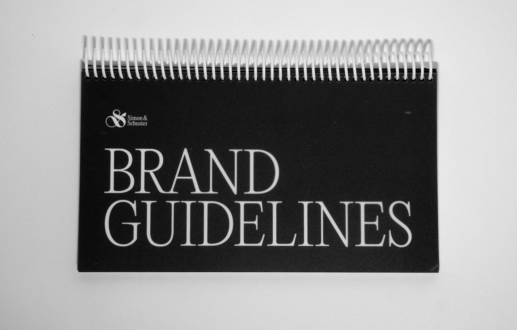 Simon & Schuster brand guidelines spread 1