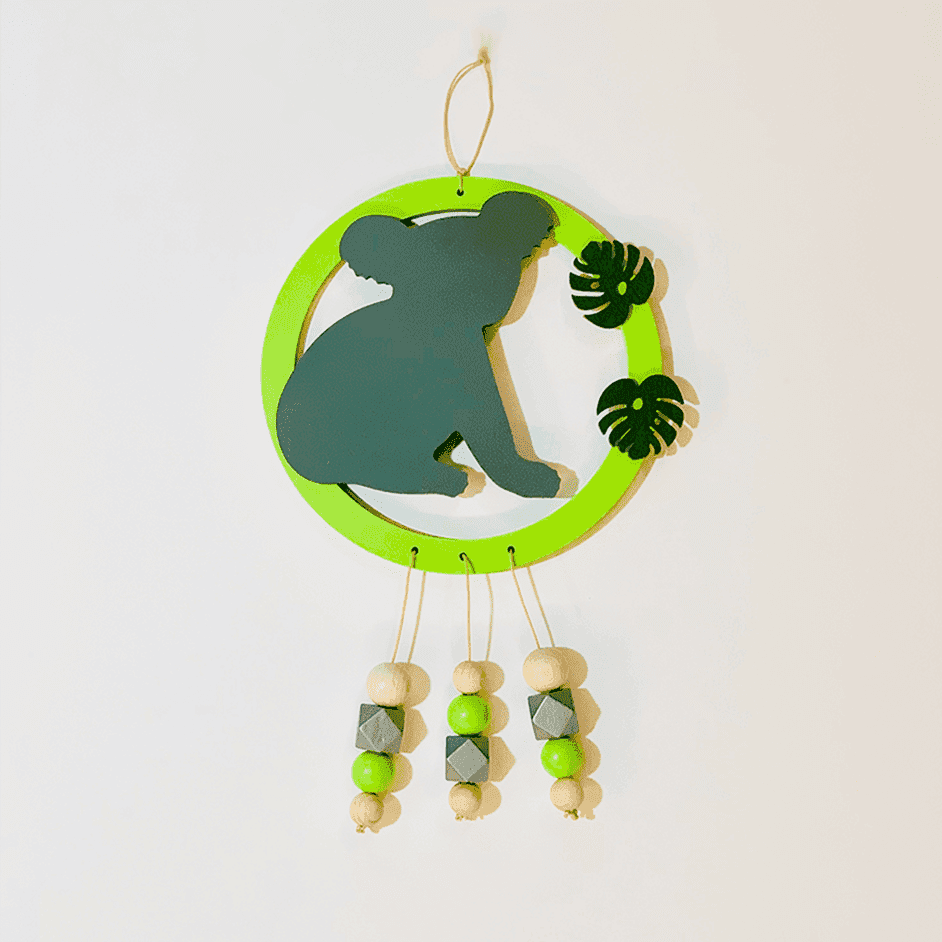 Attrape-rêve Koala vert fait sur mesure.