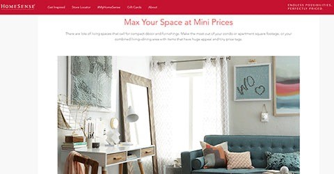 Shop HomeSense when decorating on a budget