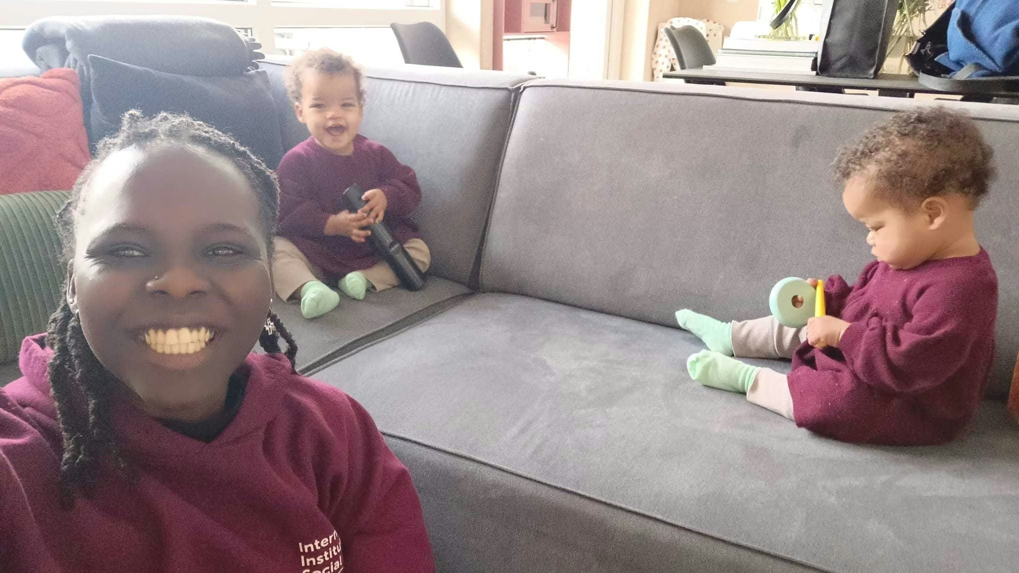 Babysitter Karen during her babysitting shift