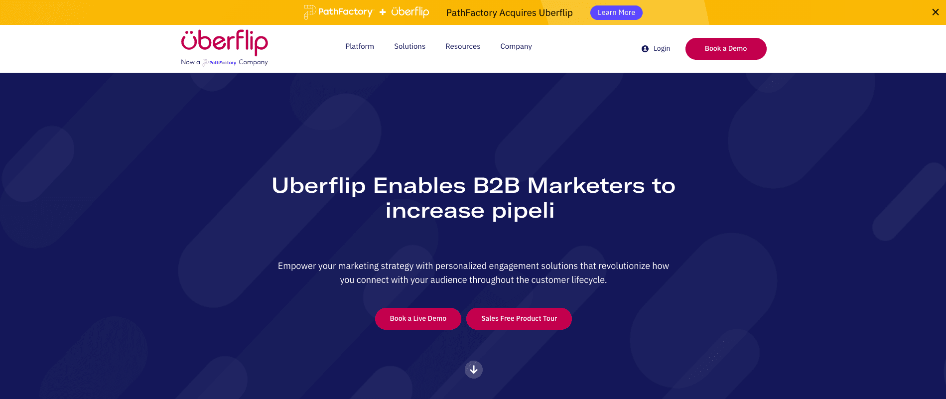 Uberflip homepage