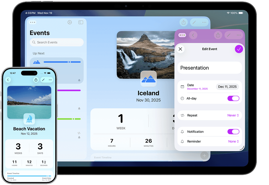 Remainders App on iPhone and iPad