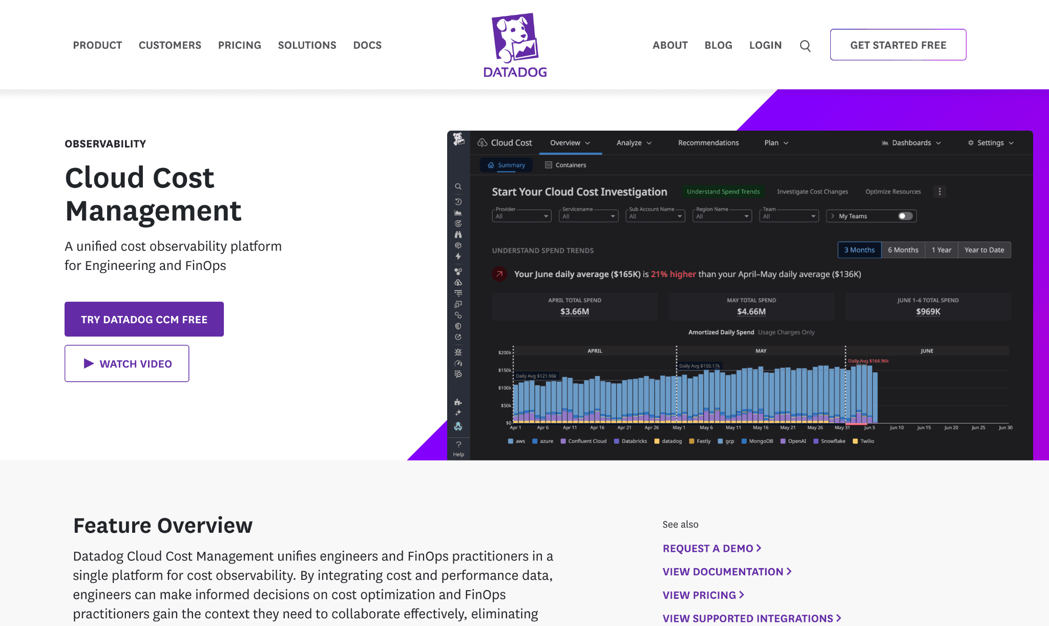 Datadog Cloud Cost Management