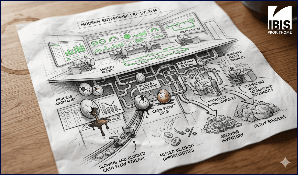 Das Bild zeigt eine moderne ERP Systemlandschaft