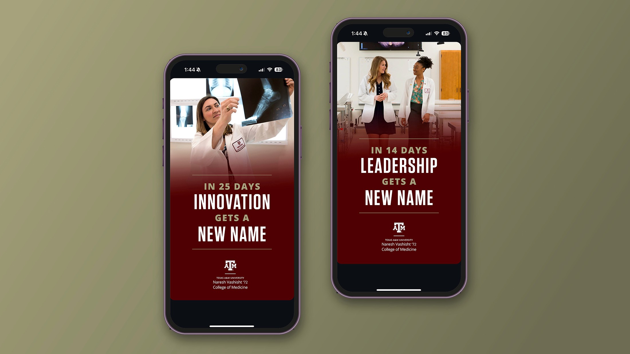 college announcement social story posts