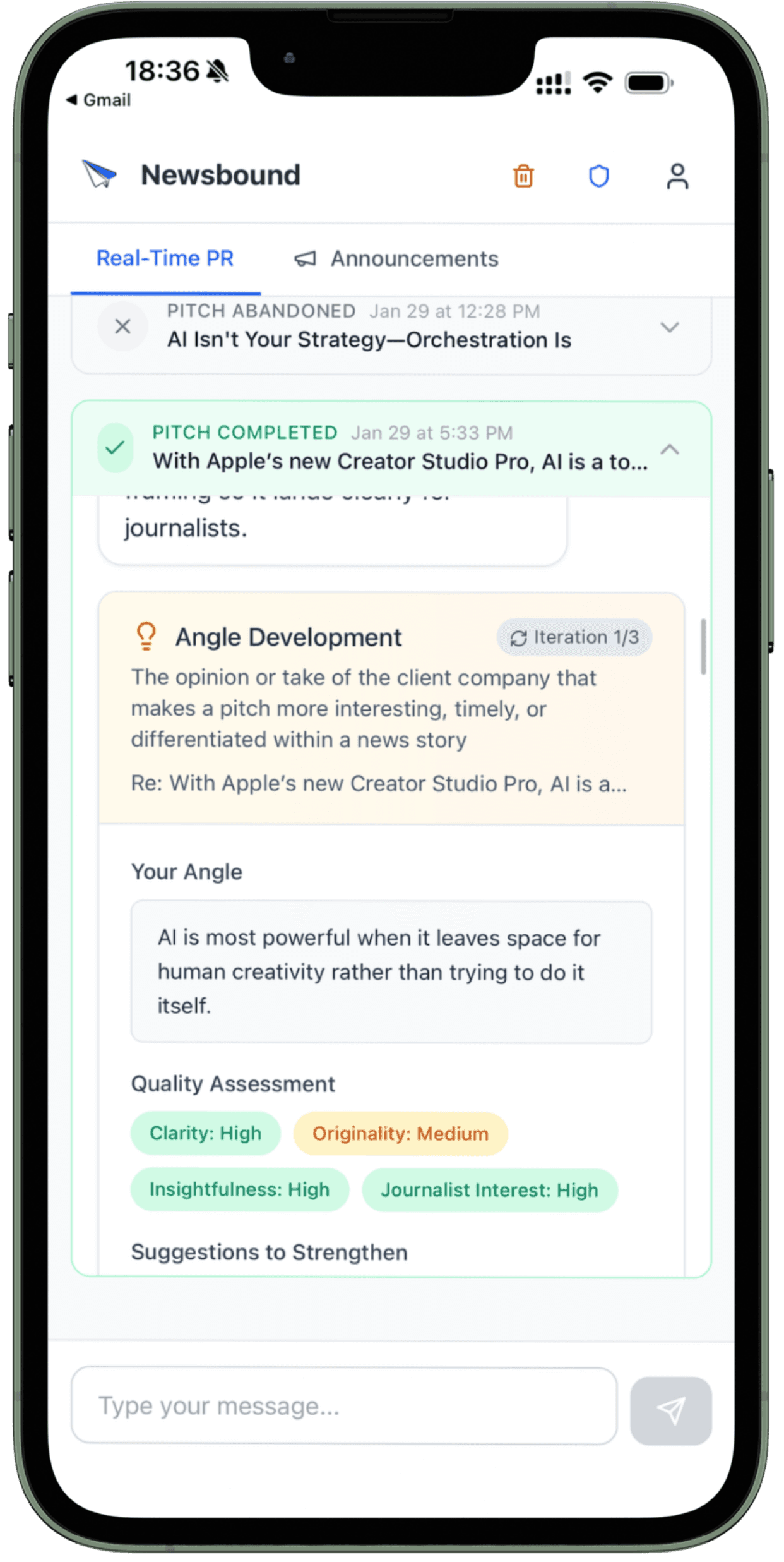 An image of Freelio's budget ui