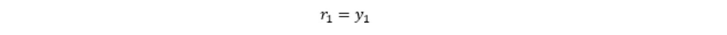 Maturité 1 - taux zéro-coupon égal taux observéé