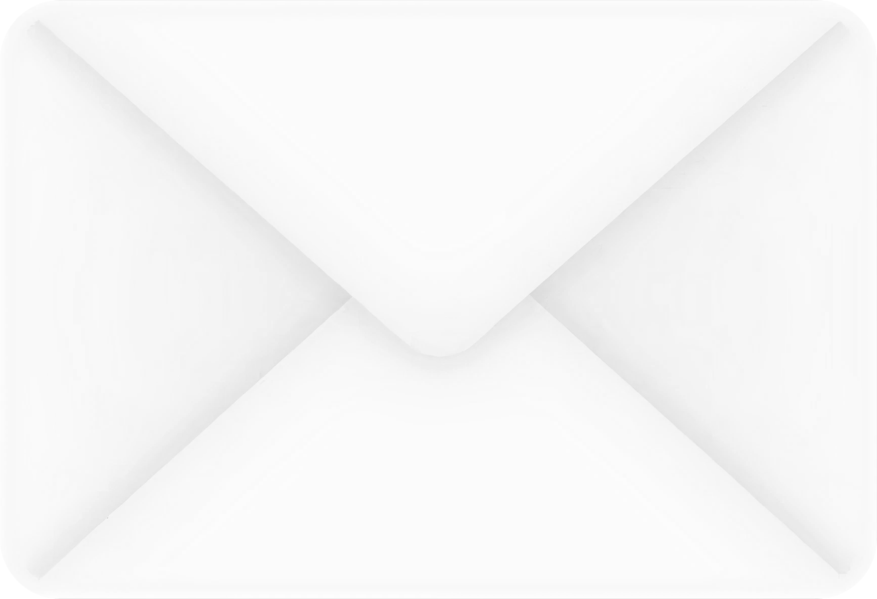 Stylized white envelope icon tilted at an angle, representing a message or notification.