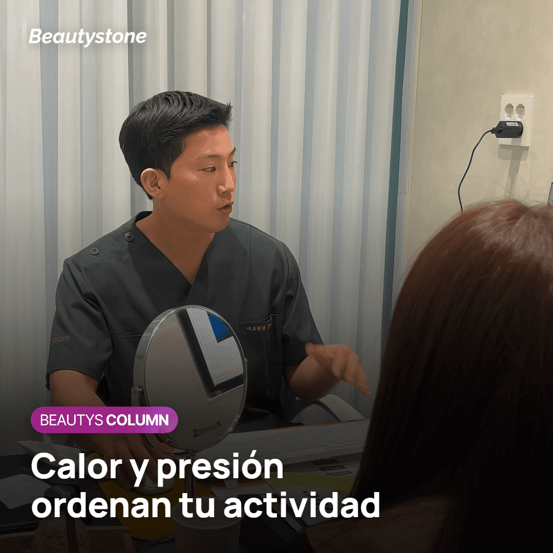 Ejercicio, sauna y masajes ordenados según calor y presión en la cara