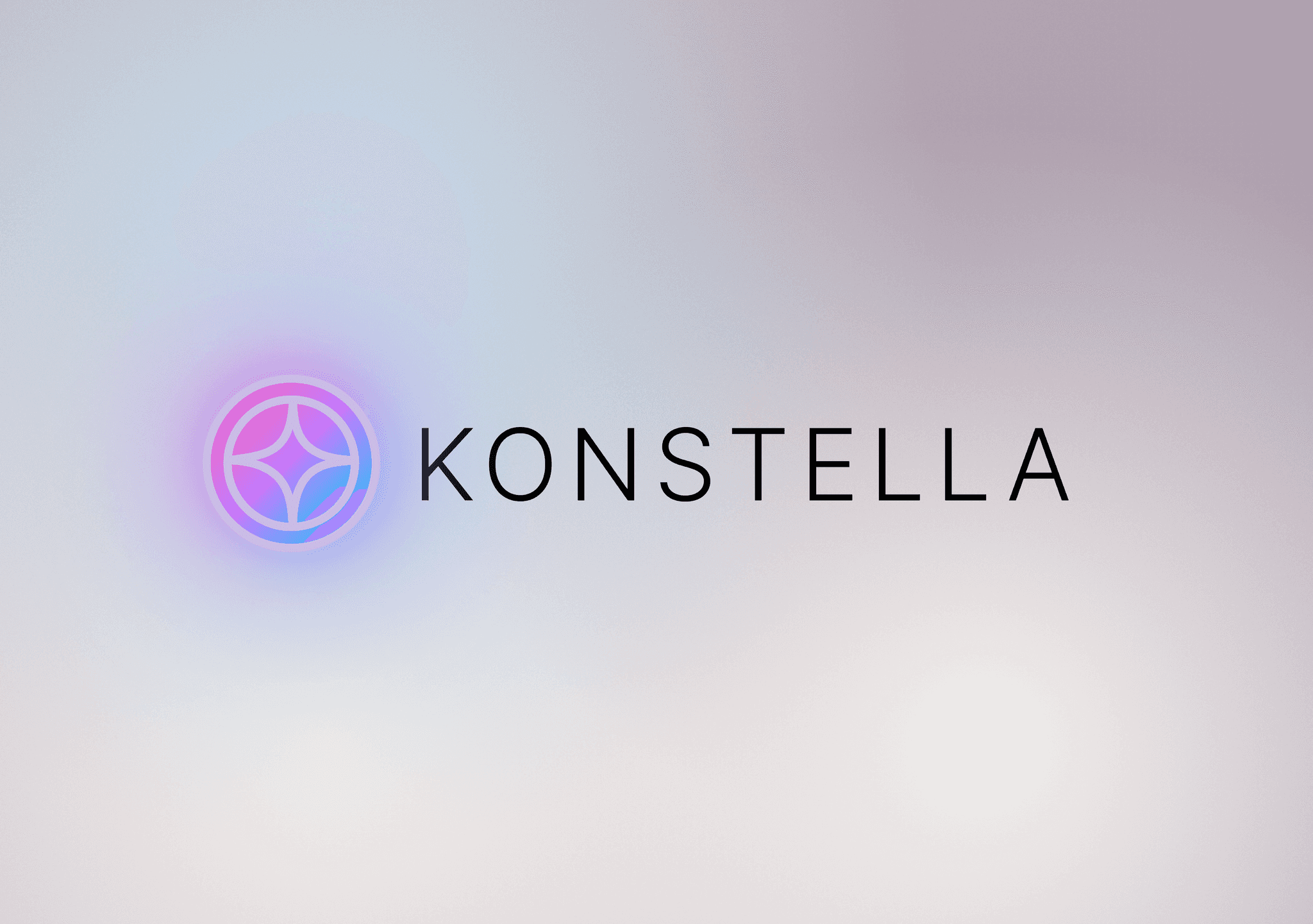 The Konstella logo featuring a circular geometric symbol in purple and blue gradient next to the word 'KONSTELLA' in black text