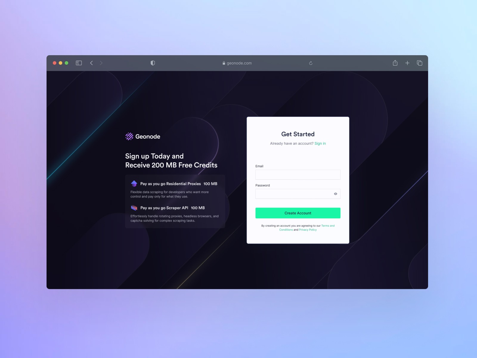Onboarding Login Proxy SaaS