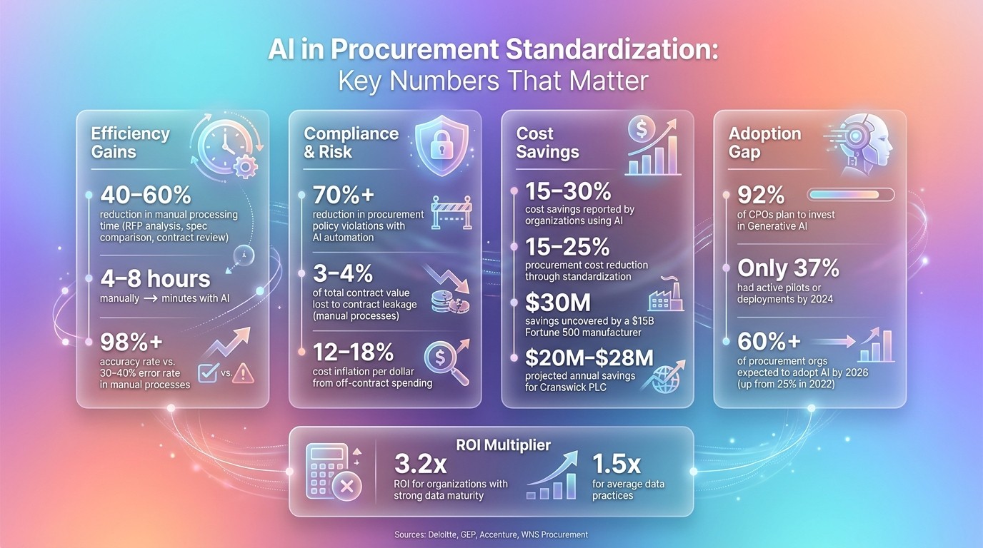 AI in Procurement: Key Stats & Benefits at a Glance