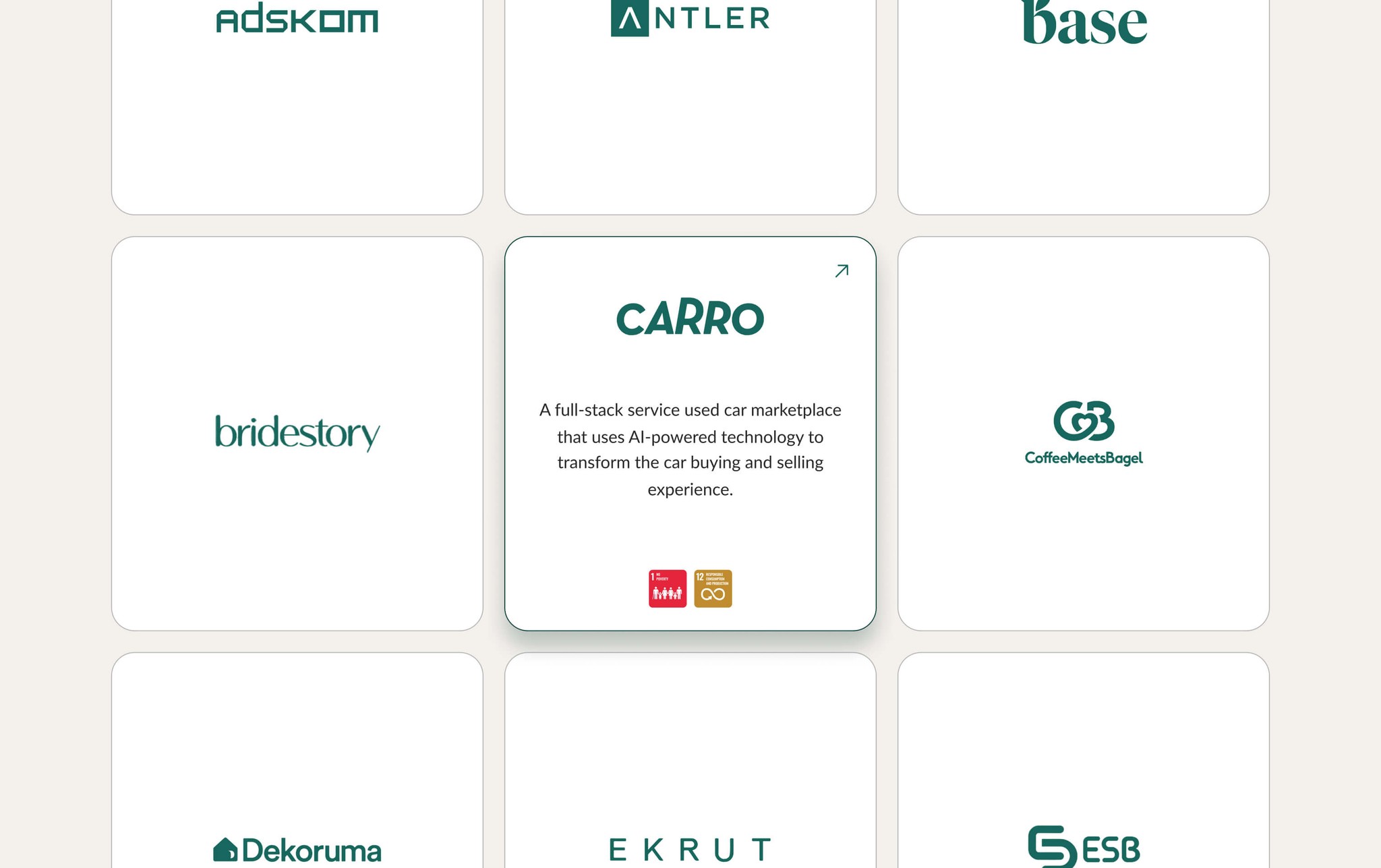 portfolio card