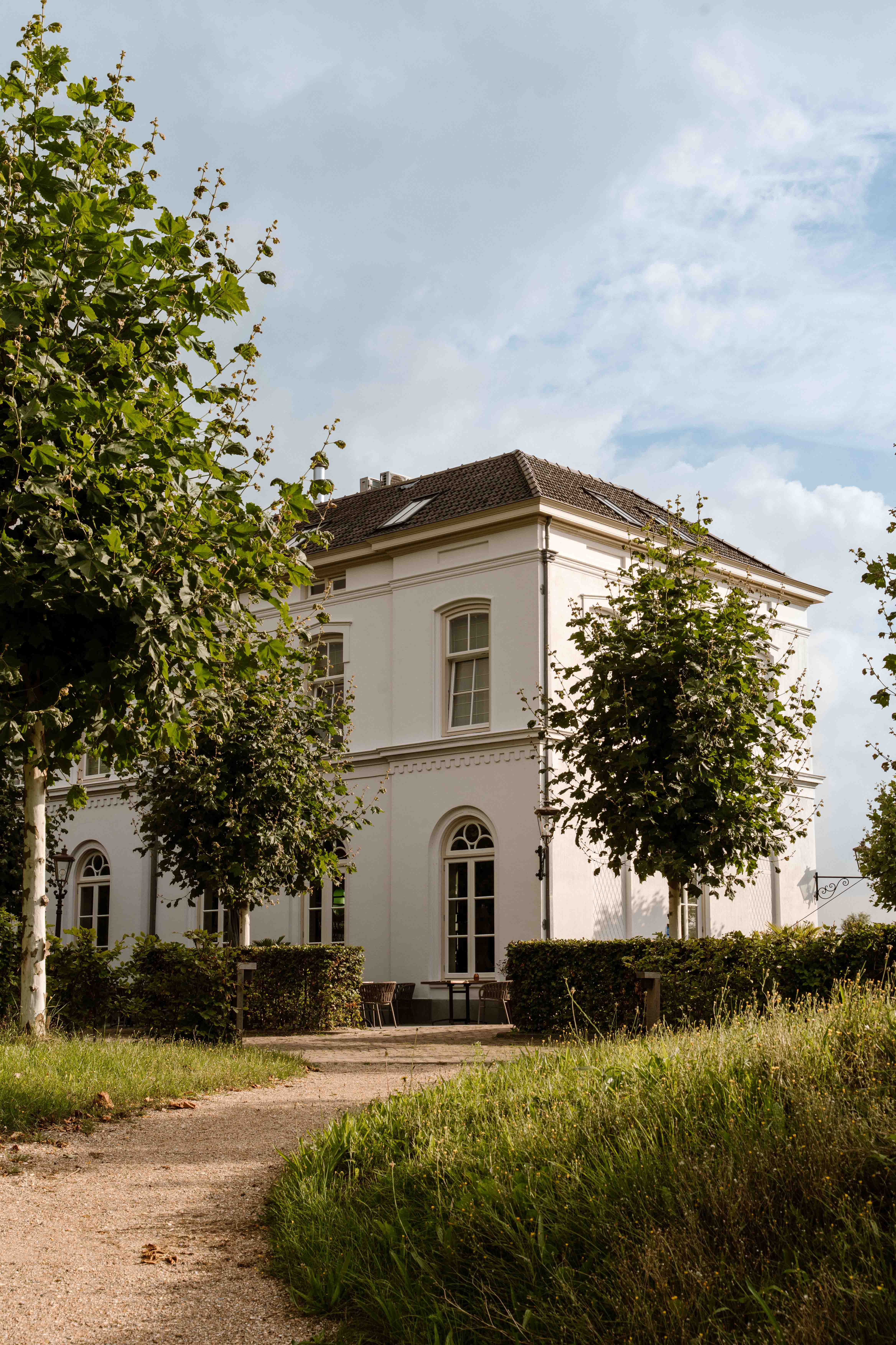Sage green walls bedroom with lilac duvet and modern style