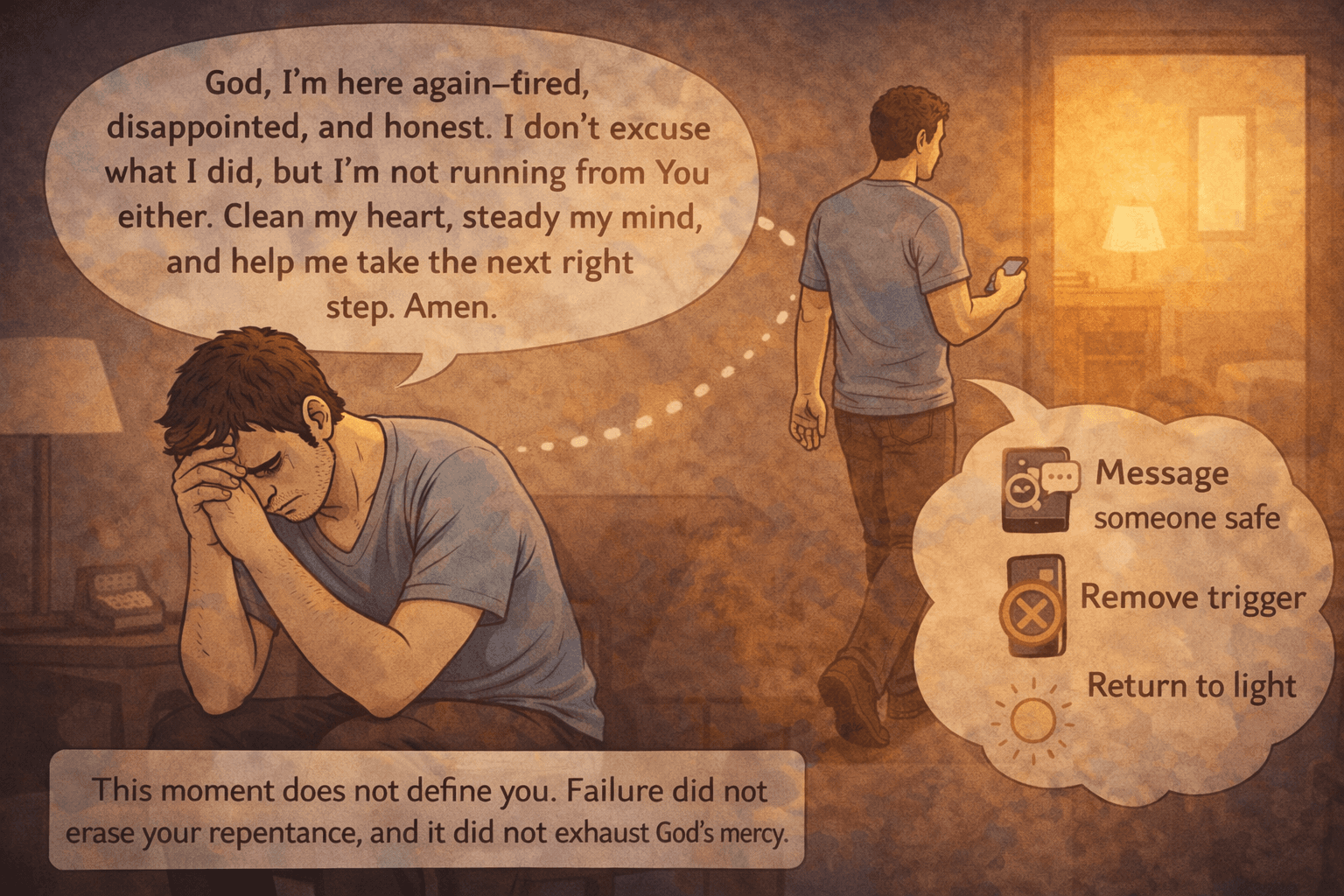 What do if you fall to lust again?