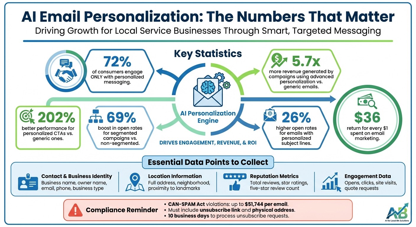 AI Email Personalization Statistics and Impact for Local Services