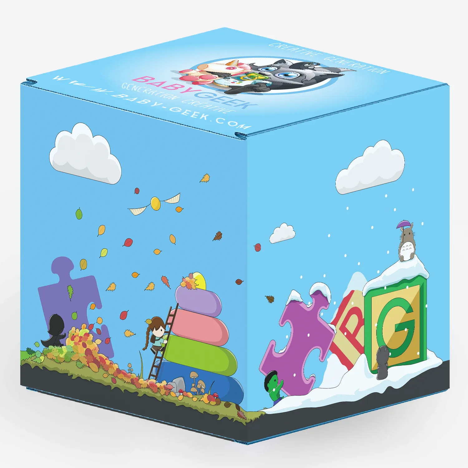 box cadeau enfant illustré pour baby geek