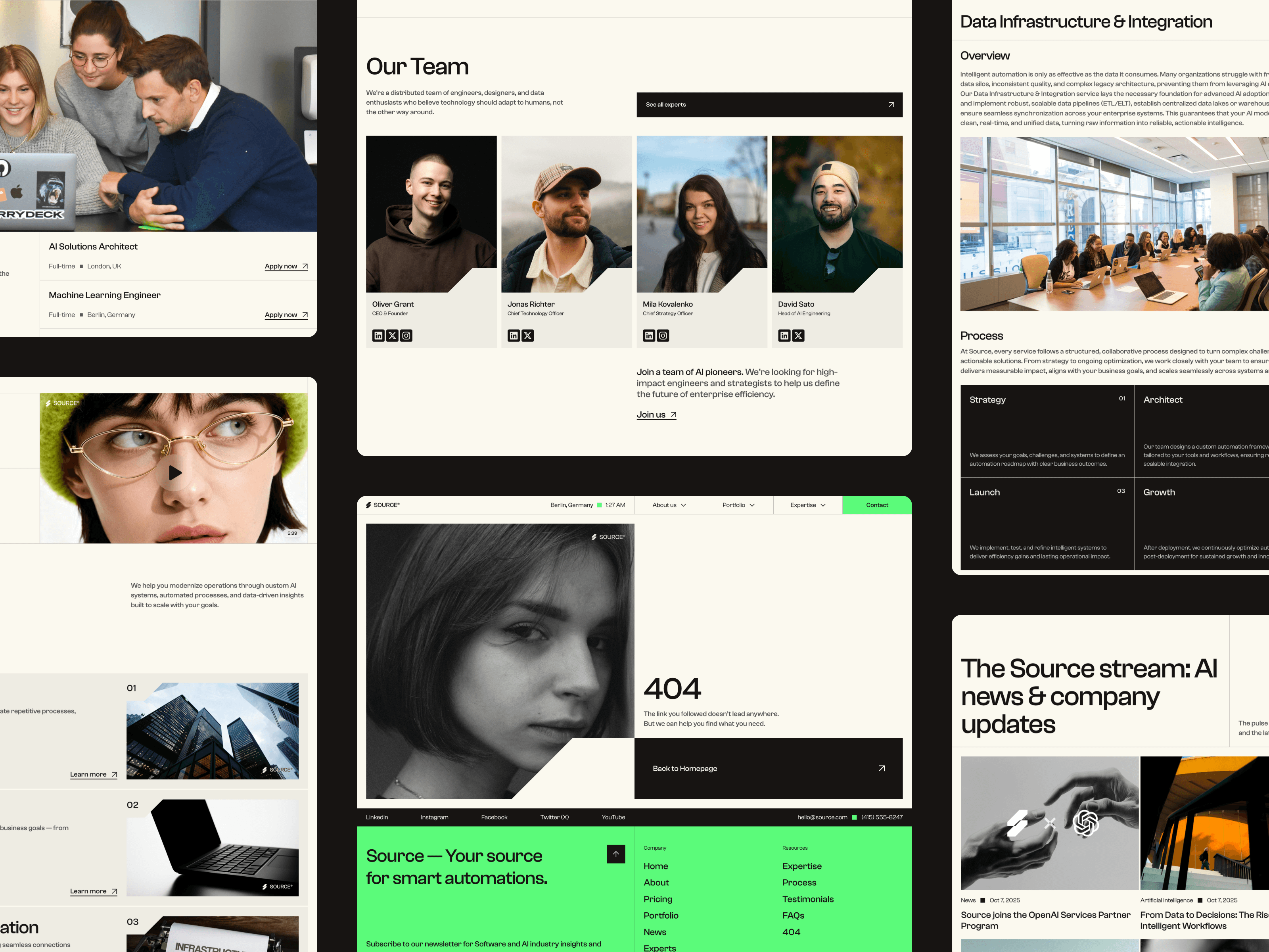 Source — AI & Enterprise Website Template Showcase Image 4