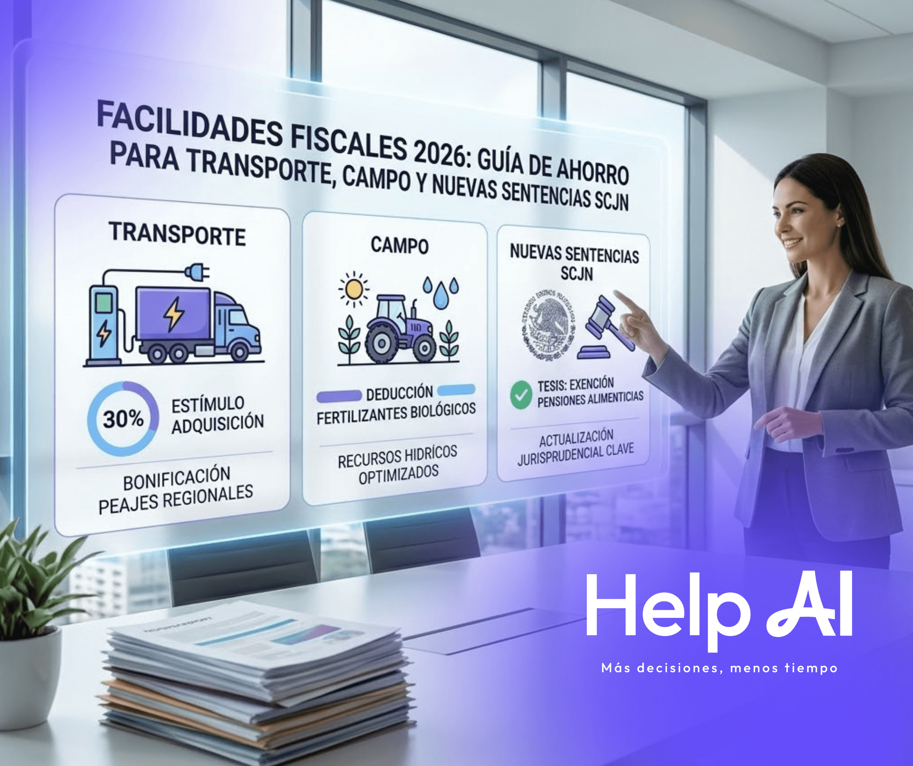 Facilidades fiscales 2026 transporte campo