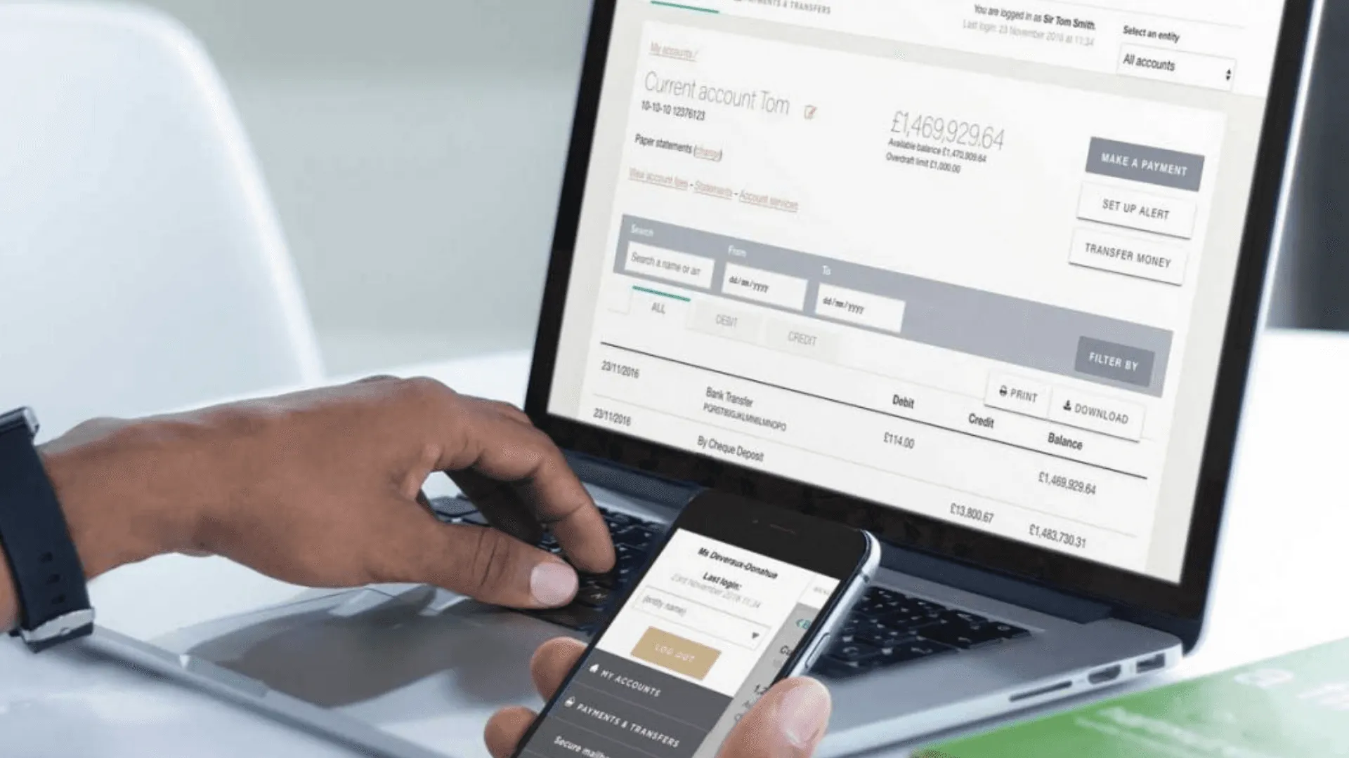 Navigating Weatherbys bank website