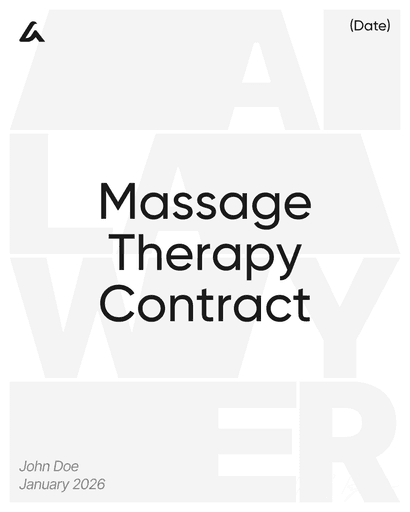 Massage Therapy Contract