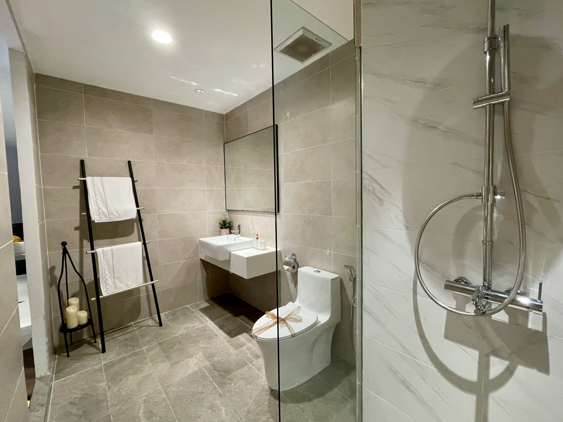 bathroom side view