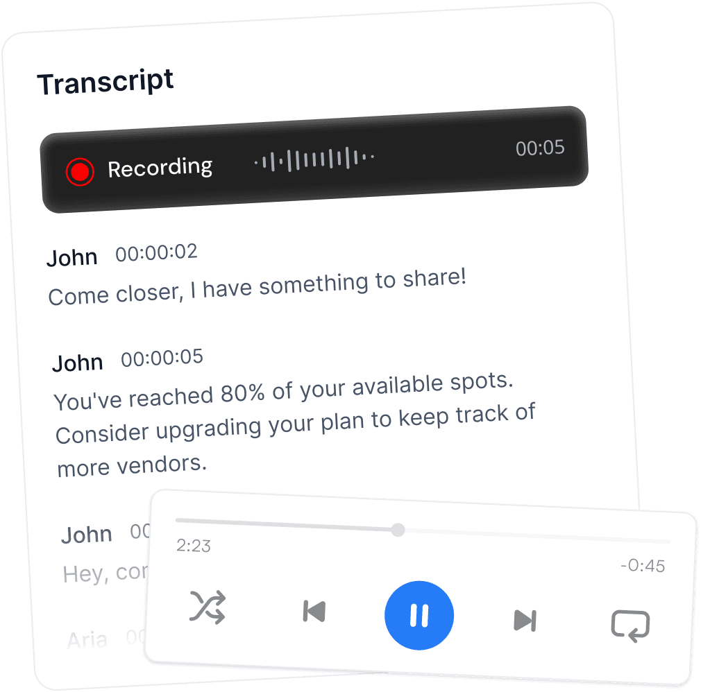 Notize App Recording