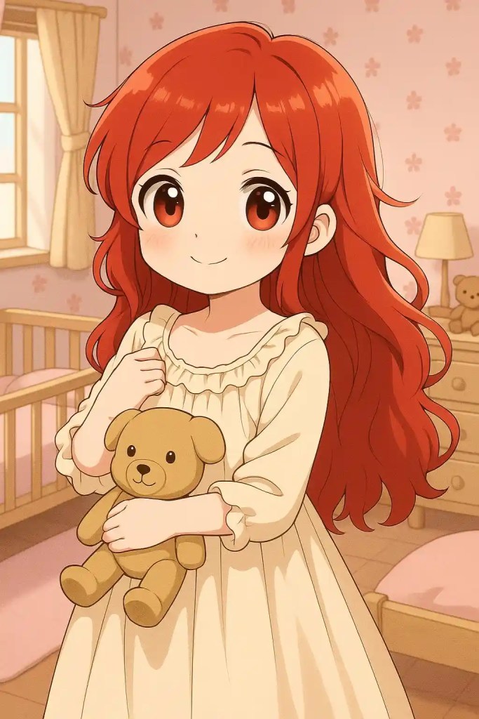 Cute cartoon with teddy bear by AI Cartoon Character Generator