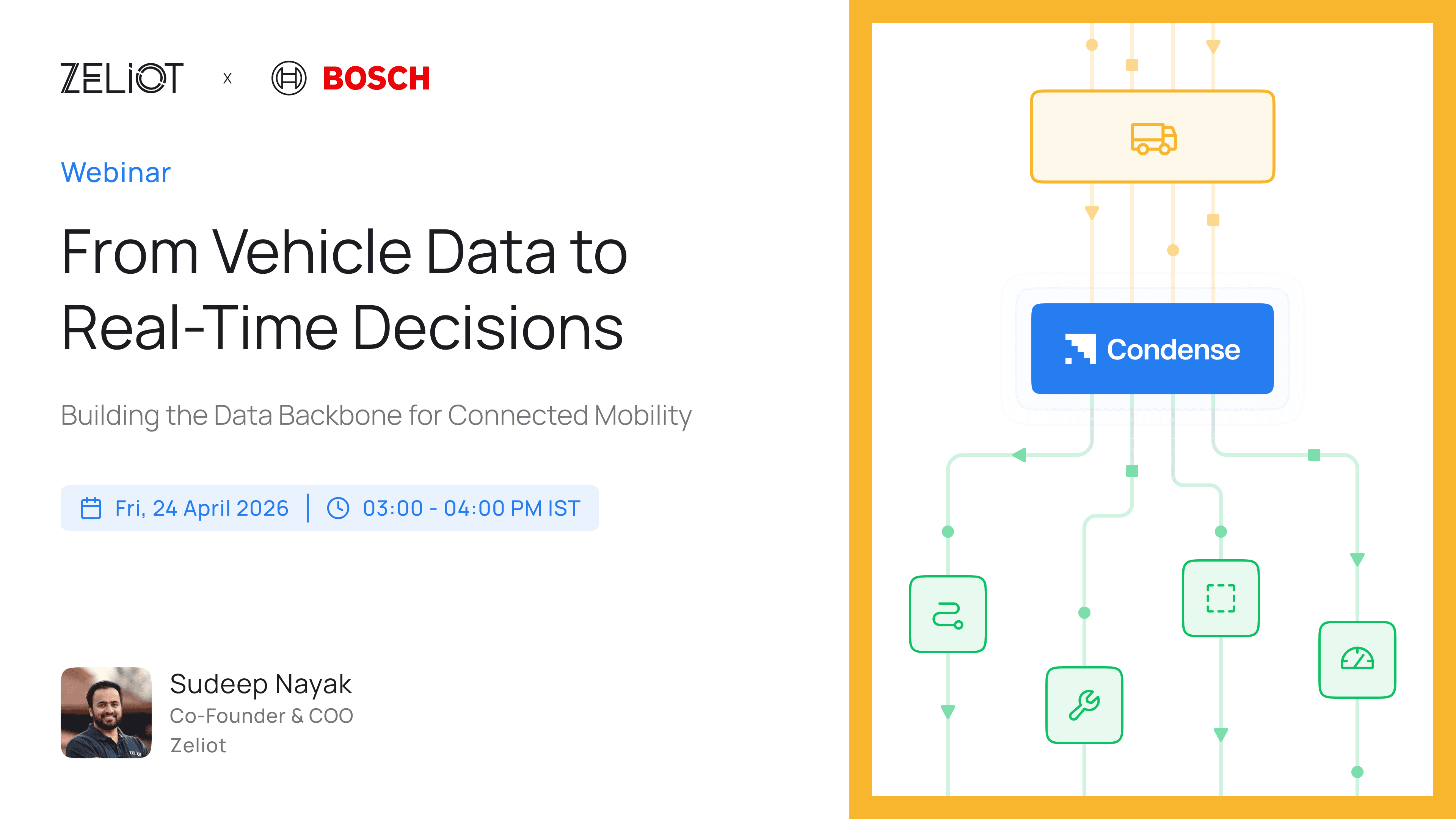 zeliot webinar: from vehicle data to real time decisions with Condense